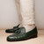 Marco Di Milano Aubiere Forest Green Ostrich Loafers