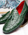 Marco Di Milano Aubiere Forest Green Ostrich Loafers