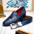 Marco Di Milano Aubiere Navy Ostrich Loafers