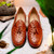 Marco Di Milano Aubiere Cognac Ostrich Loafers