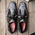 Marco Di Milano Anzio Derby Newspaper/Grey Alligator And Calfskin Shoes
