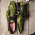 Marco Di Milano Anzio Derby  Green Alligator And Calfskin Shoes