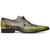 Marco Di Milano Anzio Derby  Green Alligator And Calfskin Shoes
