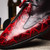Marco Di Milano Anzio Derby Black Cherry Alligator And Calfskin Shoes