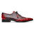 Marco Di Milano Anzio Derby Black Cherry Alligator And Calfskin Shoes