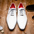 Marco Di Milano Criss Ostrich White Tassel Laced Oxford Shoes