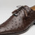 Marco Di Milano Criss Oxford Brown Ostrich Shoes