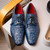 Marco Di Milano Apricena Derby Navy Caiman Shoes