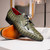 Marco Di Milano Apricena Derby Green Caiman Shoes