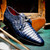 Marco Di Milano Lacio Derby Navy Caiman Shoes