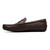 Florsheim Brown Print Leather Weaved Moc Toe Penny Driver