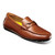 Florsheim Cognac Driver Chaussures en daim et cuir à bout mocassin