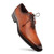 Mezlan Cupula Patina Oxford Tan Leather Whole-Cut Calfskin Shoes