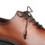 Mezlan Cupula Patina Oxford Tan Leather Whole-Cut Calfskin Shoes