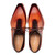 Mezlan Dietro Oxford New Tan Whole Cut Angular Patina Finish Calfskin Shoes