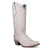 Corral Overlay Snip Toe Western White Glitter Boots