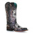 Corral Women’s Leather White Floral Skull & Black Studs Boots