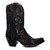 Corral Gold Floral Suede Studs & Fringe Ankle Boots