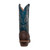 Corral Bottes Western Toe marron et bleu marine en autruche pour hommes