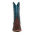 Corral Bottes Western Toe marron et bleu marine en autruche pour hommes