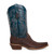 Corral Bottes Western Toe marron et bleu marine en autruche pour hommes