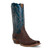 Corral Bottes Western Toe marron et bleu marine en autruche pour hommes