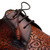Mezlan Lontani Lace-Up Cognac/Rust Brogue Derby Shoes