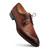 Mezlan Lontani Lace-Up Cognac/Rust Brogue Derby Shoes
