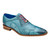 Belvedere Roberto Oxford Aqua Chaussures en cuir d'alligator et de galets pour hommes