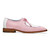Belvedere Etore Herren-Derby-Oxford-Schuhe aus echtem Straußen- und Kalbsleder in Rosa/Weiß