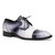 Mauri pour hommes Flawless blanc/noir complet alligator Cap Toe Derby chaussures habillées