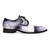 Mauri pour hommes Flawless blanc/noir complet alligator Cap Toe Derby chaussures habillées