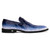 Mauri Men's Montecarlo White/Blue Full Alligator Wholecut Slip-On Dress Shoes