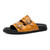 Mauri Men's Reef Toffee Alligator and Ostrich Leg Exotic Sandals