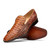 Marco Di Milano Trento Rustic Cognac Caiman Crocodile Slip-On