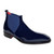 Marineblaue Lacklederstiefel von Emilio Franco Leonardo