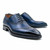 Ugo Vasare Victor Navy U-Wing Pointed Toe Derby Shoes