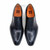 Ugo Vasare Victor Black U-Wing Pointed Toe Derby Shoes