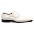 Mister Marza Men's White Snake Print Leather Shoes