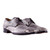 Mister Otura Lace-up Grey Snake Embossed Cow Leather Shoes