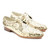 Mister Petra Natural Cobra Snake Print Leather Lace-Up Shoes