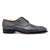 Mister Romani Lace-up Grey Crocodile Embossed Cow Leather Shoes
