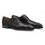 Mister Rubi Derby Oxfords pour hommes - Chaussures en cuir imprimé zèbre noir