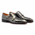 Mister Salo Buckled Grey Crocodile Embossed Cow Leather Shoes