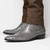 Full-quill ostrich Chelsea boot serpentine gray lifestyle shot, Marco Di Milano Giorgio 1