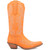 Dingo's Flirty N' Fun Orange Almond Toe Leather Boots
