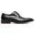 Stacy Adams Men’s Black Perforated Moc Toe Dress Derby Loafers
