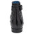 Belvedere Libero black ostrich leg boot, rear view