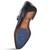 Mezlan Gigolo blue crocodile monk strap outsole showing decorative island insert