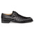 Mezlan Gigolo black genuine crocodile monk strap shoe, side profile view